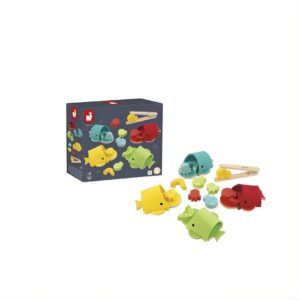 Juguete clasificación de colores ballenas